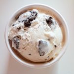 OREOVanilla custard Ice Cream with Oreo cookie pieces